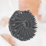 Maxbell Body Scrubber Handheld Premium Bath Massage Tool for Men and Women Showering Gray