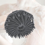 Maxbell Body Scrubber Handheld Premium Bath Massage Tool for Men and Women Showering Gray