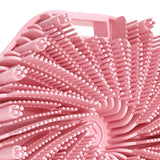 Maxbell Body Scrubber Handheld Premium Bath Massage Tool for Men and Women Showering Pink