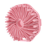 Maxbell Body Scrubber Handheld Premium Bath Massage Tool for Men and Women Showering Pink