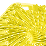 Maxbell Body Scrubber Handheld Premium Bath Massage Tool for Men and Women Showering Yellow