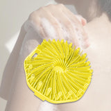 Maxbell Body Scrubber Handheld Premium Bath Massage Tool for Men and Women Showering Yellow
