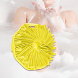 Maxbell Body Scrubber Handheld Premium Bath Massage Tool for Men and Women Showering Yellow