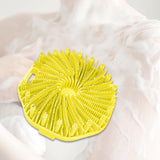 Maxbell Body Scrubber Handheld Premium Bath Massage Tool for Men and Women Showering Yellow