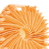 Maxbell Body Scrubber Handheld Premium Bath Massage Tool for Men and Women Showering Orange