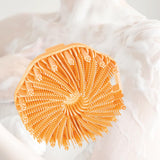 Maxbell Body Scrubber Handheld Premium Bath Massage Tool for Men and Women Showering Orange
