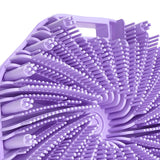 Maxbell Body Scrubber Handheld Premium Bath Massage Tool for Men and Women Showering Purple