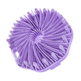 Maxbell Body Scrubber Handheld Premium Bath Massage Tool for Men and Women Showering Purple