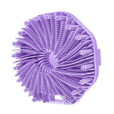 Maxbell Body Scrubber Handheld Premium Bath Massage Tool for Men and Women Showering Purple