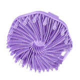 Maxbell Body Scrubber Handheld Premium Bath Massage Tool for Men and Women Showering Purple