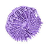 Maxbell Body Scrubber Handheld Premium Bath Massage Tool for Men and Women Showering Purple