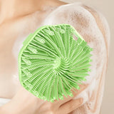 Maxbell Body Scrubber Handheld Premium Bath Massage Tool for Men and Women Showering Green
