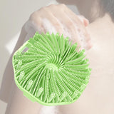 Maxbell Body Scrubber Handheld Premium Bath Massage Tool for Men and Women Showering Green