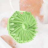 Maxbell Body Scrubber Handheld Premium Bath Massage Tool for Men and Women Showering Green
