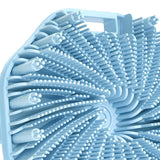 Maxbell Body Scrubber Handheld Premium Bath Massage Tool for Men and Women Showering Blue