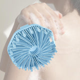 Maxbell Body Scrubber Handheld Premium Bath Massage Tool for Men and Women Showering Blue