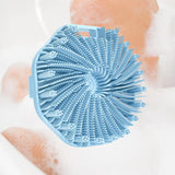 Maxbell Body Scrubber Handheld Premium Bath Massage Tool for Men and Women Showering Blue