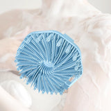 Maxbell Body Scrubber Handheld Premium Bath Massage Tool for Men and Women Showering Blue