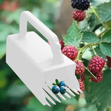 Maxbell Berry Picker Blueberry Rake Scoop for Lingonberries Cranberries Strawberries White