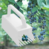 Maxbell Berry Picker Blueberry Rake Scoop for Lingonberries Cranberries Strawberries White