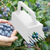 Maxbell Berry Picker Blueberry Rake Scoop for Lingonberries Cranberries Strawberries White
