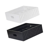 Maxbell Utensil Holder Paper Plate Organizer for Kitchen Countertop for Barbecue Cup White