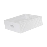 Maxbell Utensil Holder Paper Plate Organizer for Kitchen Countertop for Barbecue Cup White