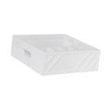 Maxbell Utensil Holder Paper Plate Organizer for Kitchen Countertop for Barbecue Cup White