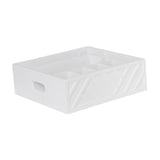 Maxbell Utensil Holder Paper Plate Organizer for Kitchen Countertop for Barbecue Cup White