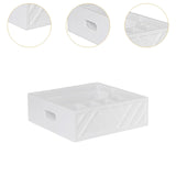 Maxbell Utensil Holder Paper Plate Organizer for Kitchen Countertop for Barbecue Cup White