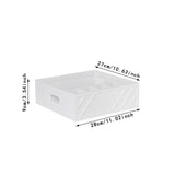 Maxbell Utensil Holder Paper Plate Organizer for Kitchen Countertop for Barbecue Cup White