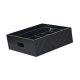 Maxbell Utensil Holder Paper Plate Organizer for Kitchen Countertop for Barbecue Cup Black