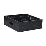 Maxbell Utensil Holder Paper Plate Organizer for Kitchen Countertop for Barbecue Cup Black
