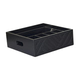 Maxbell Utensil Holder Paper Plate Organizer for Kitchen Countertop for Barbecue Cup Black