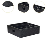 Maxbell Utensil Holder Paper Plate Organizer for Kitchen Countertop for Barbecue Cup Black