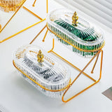 Maxbell Multi Tired Fruit Bowl Snack Plate Serving Tray for Home Birthday Decoration 2 Layer