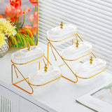 Maxbell Multi Tired Fruit Bowl Snack Plate Serving Tray for Home Birthday Decoration 2 Layer