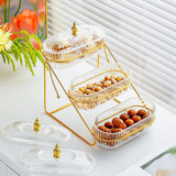 Maxbell Multi Tired Fruit Bowl Snack Plate Serving Tray for Home Birthday Decoration 3 Layer