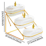Maxbell Multi Tired Fruit Bowl Snack Plate Serving Tray for Home Birthday Decoration 3 Layer