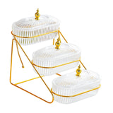 Maxbell Multi Tired Fruit Bowl Snack Plate Serving Tray for Home Birthday Decoration 3 Layer