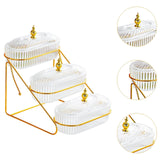 Maxbell Multi Tired Fruit Bowl Snack Plate Serving Tray for Home Birthday Decoration 3 Layer