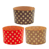 Maxbell 100 Pieces Bread Baking Cup Paper Baking Pans for Engagement Party Christmas 9cmx8.5cm A