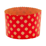 Maxbell 100 Pieces Bread Baking Cup Paper Baking Pans for Engagement Party Christmas 9cmx8.5cm B