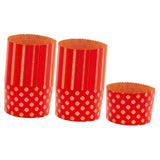 Maxbell 100 Pieces Bread Baking Cup Paper Baking Pans for Engagement Party Christmas 9cmx8.5cm B