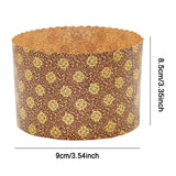 Maxbell 100 Pieces Bread Baking Cup Paper Baking Pans for Engagement Party Christmas 9cmx8.5cm C