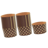 Maxbell 100 Pieces Bread Baking Cup Paper Baking Pans for Engagement Party Christmas 13.5cmx9.5cm D
