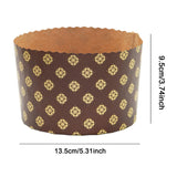 Maxbell 100 Pieces Bread Baking Cup Paper Baking Pans for Engagement Party Christmas 13.5cmx9.5cm D