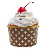 Maxbell 100 Pieces Bread Baking Cup Paper Baking Pans for Engagement Party Christmas 13.5cmx9.5cm D