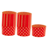 Maxbell 100 Pieces Bread Baking Cup Paper Baking Pans for Engagement Party Christmas 13.5cmx9.5cm E