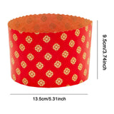 Maxbell 100 Pieces Bread Baking Cup Paper Baking Pans for Engagement Party Christmas 13.5cmx9.5cm E